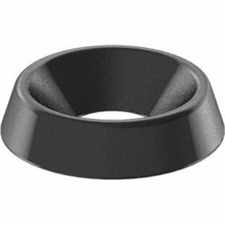 BSC PREFERRED Black Zinc-Plated Brass Countersunk Washer for Number 6 Screw Size 0.172 ID 0.438 OD, 100PK 92918A130